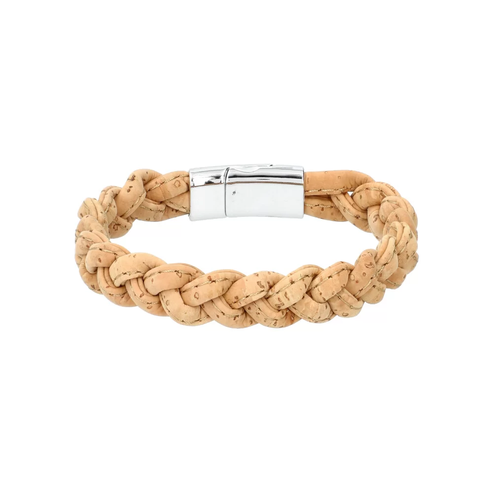 Woman cork bracelet LZ101 - NATUREL - ModaServerPro