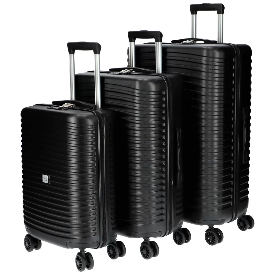 Pack 3 suitcase G738 - BLACK - ModaServerPro