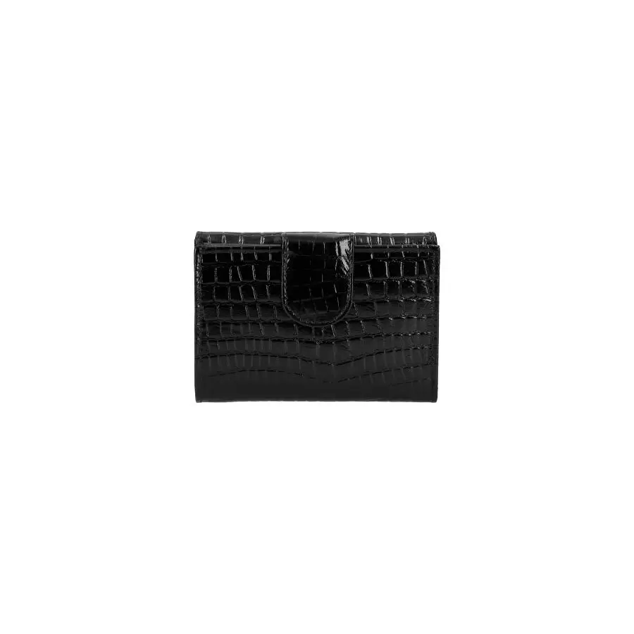 Portefeuille cuir femme 710014 - BLACK - ModaServerPro