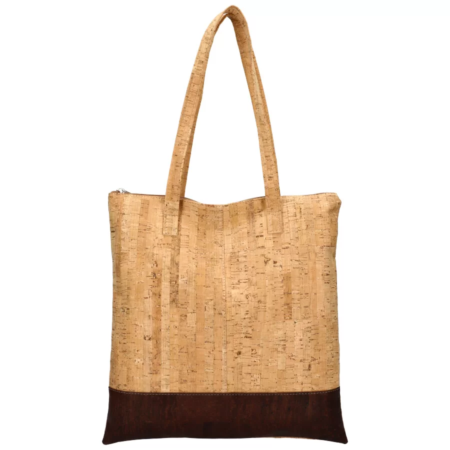 Cork handbag SR003 - BROWN - ModaServerPro