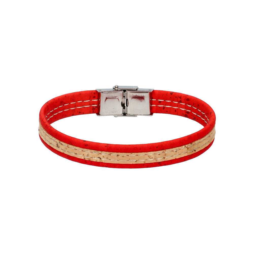 Woman cork bracelet FB40004 RED ModaServerPro