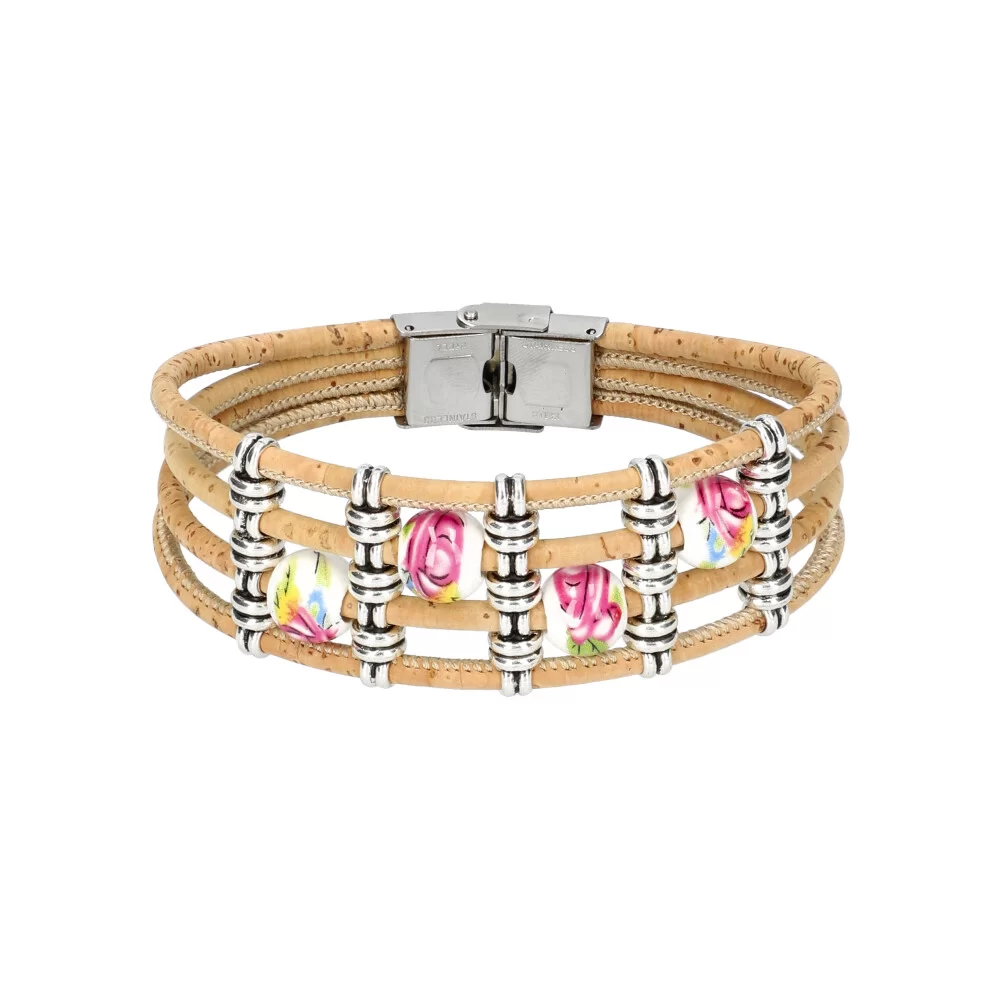 Woman cork bracelet FB007 - Harmonie idees cadeaux
