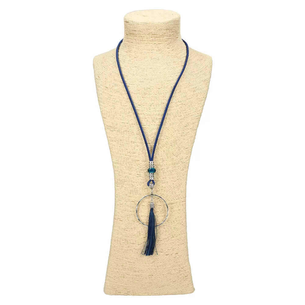 Cork necklace OG21362 - BLUE - ModaServerPro