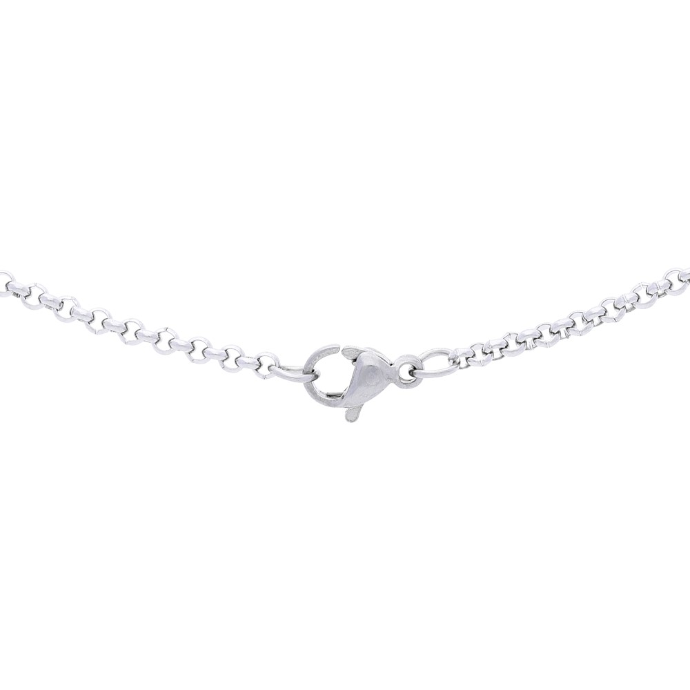 Steel necklace N21681-1 - SacEnGros