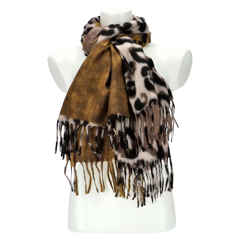 Woman winter scarf Y1101 - MUSTARD - ModaServerPro
