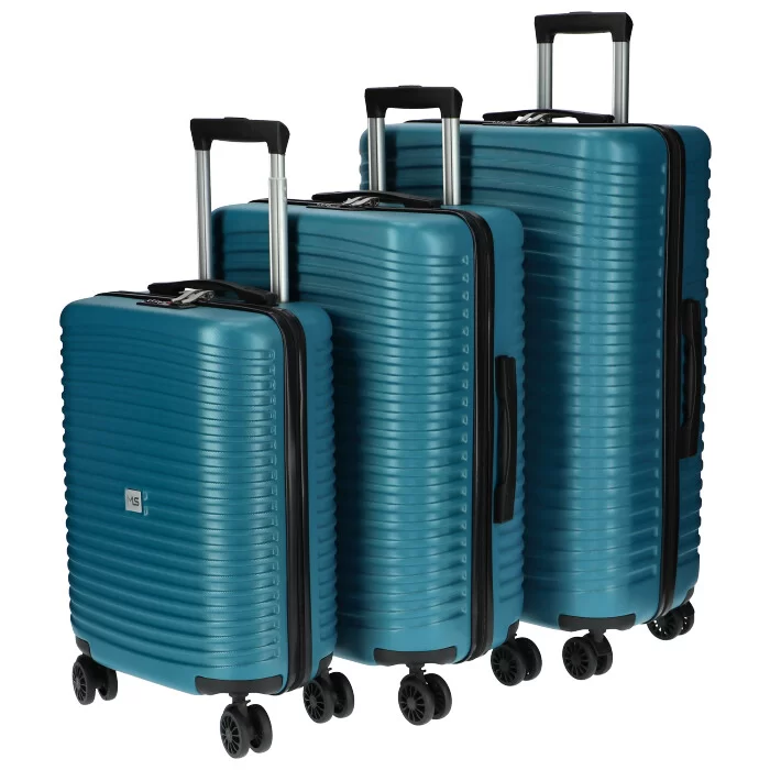 Pack 3 suitcase G738 - BLUE - ModaServerPro