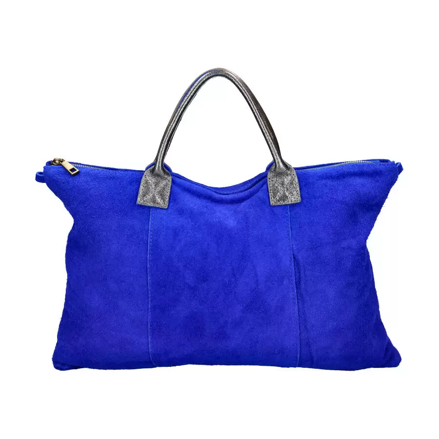 Leather handbag 0712 - BLUE - ModaServerPro
