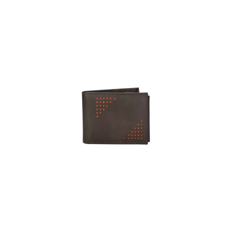 Leather wallet RFID men 379179 - D BROWN - ModaServerPro