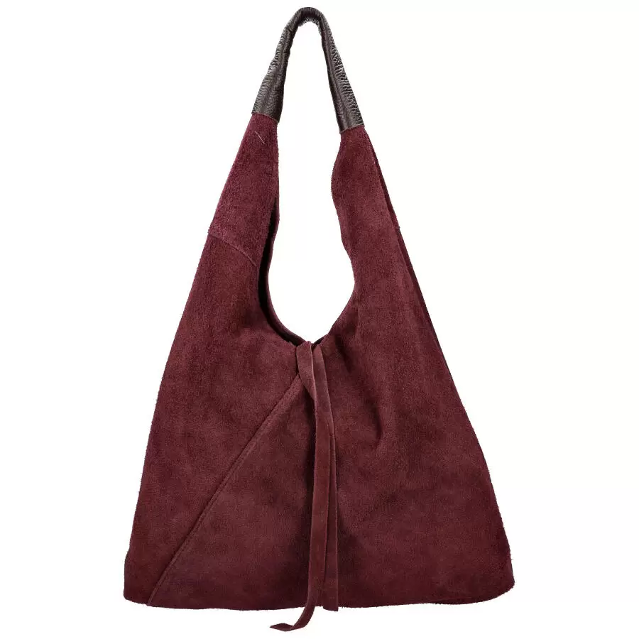 Leather handbag 0801 - PURPLE - ModaServerPro