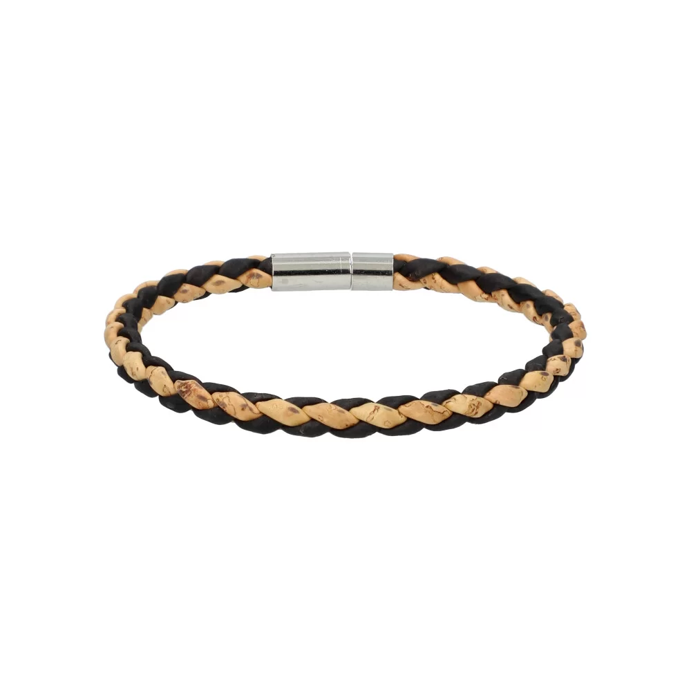 Woman cork bracelet LB024 - BLACK - ModaServerPro