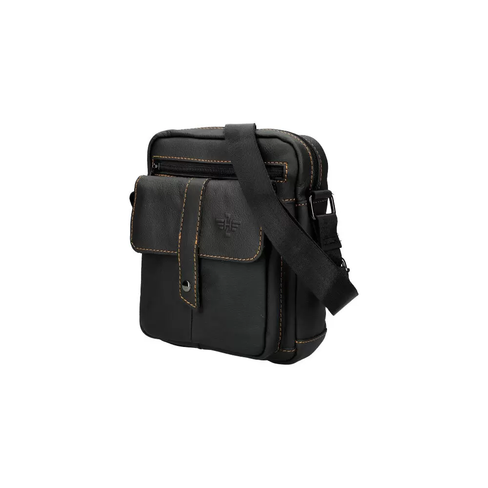 Leather crossbody bag TV7108 - BLACK - ModaServerPro