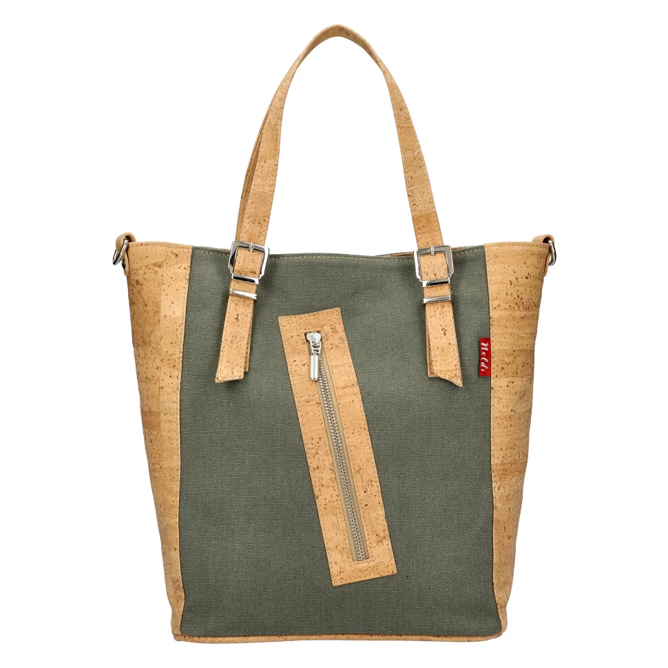 Cork handbag 7016 - GREEN - ModaServerPro
