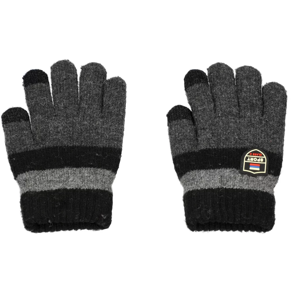 Kids gloves U19304 - BLACK 1 - ModaServerPro