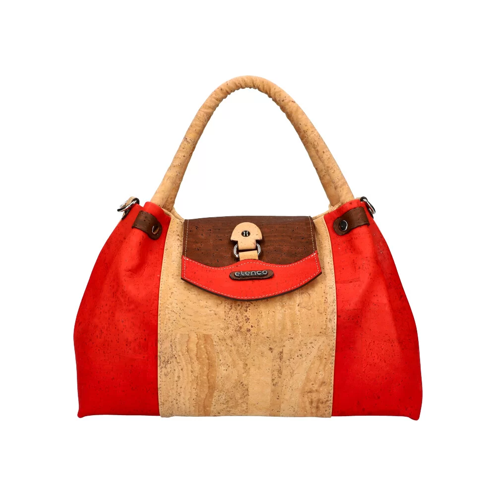 Cork handbag 810MS - RED - ModaServerPro
