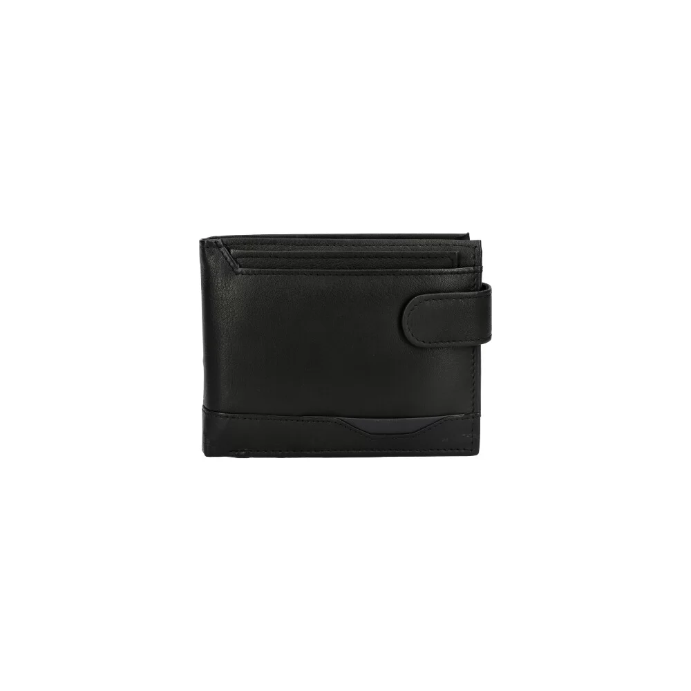Leather wallet man 361009 - BLACK - ModaServerPro
