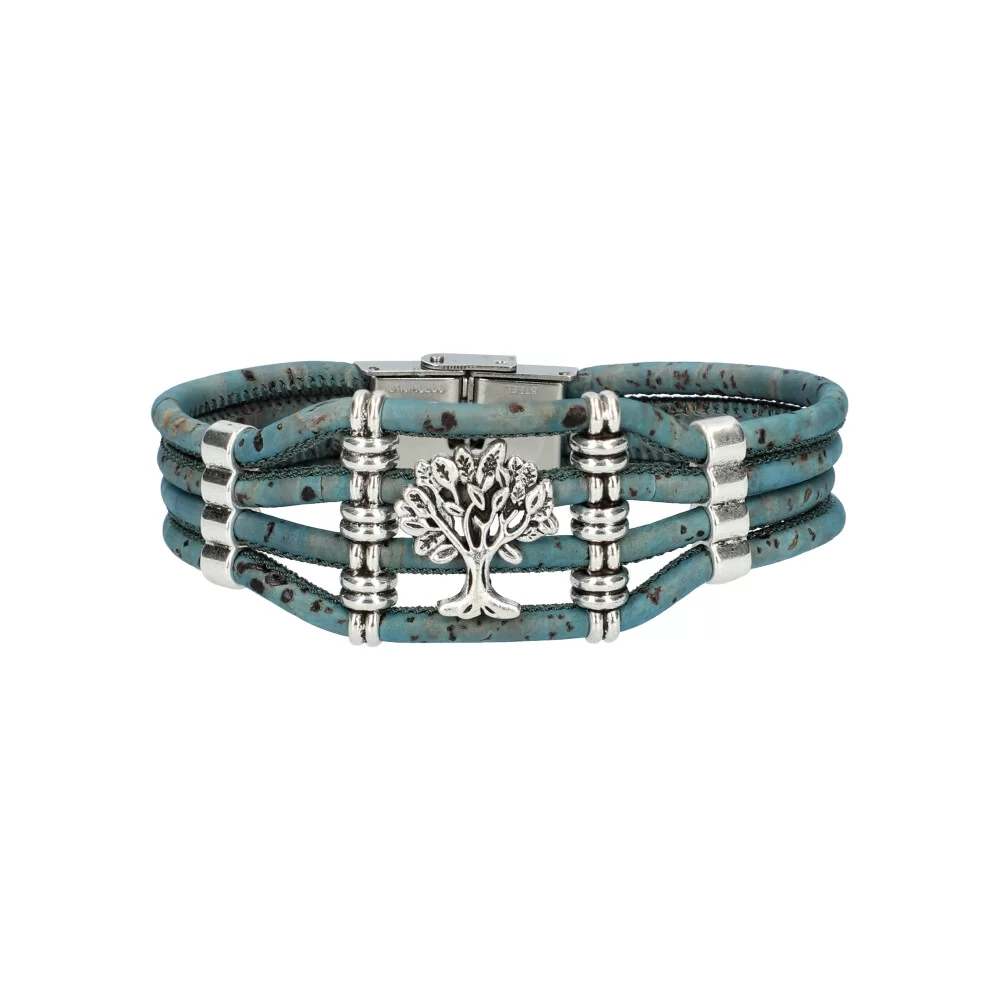 Bracelet en liège femme FB40003 - BLUE - ModaServerPro
