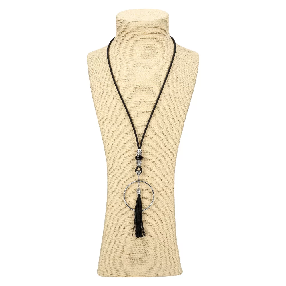 Cork necklace OG21362 - BLACK - ModaServerPro