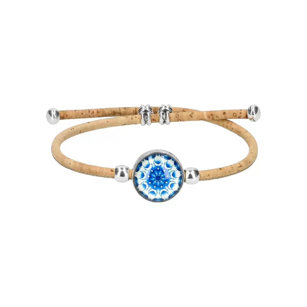 Bracelet en liège femme FBU086 - BLUE - ModaServerPro