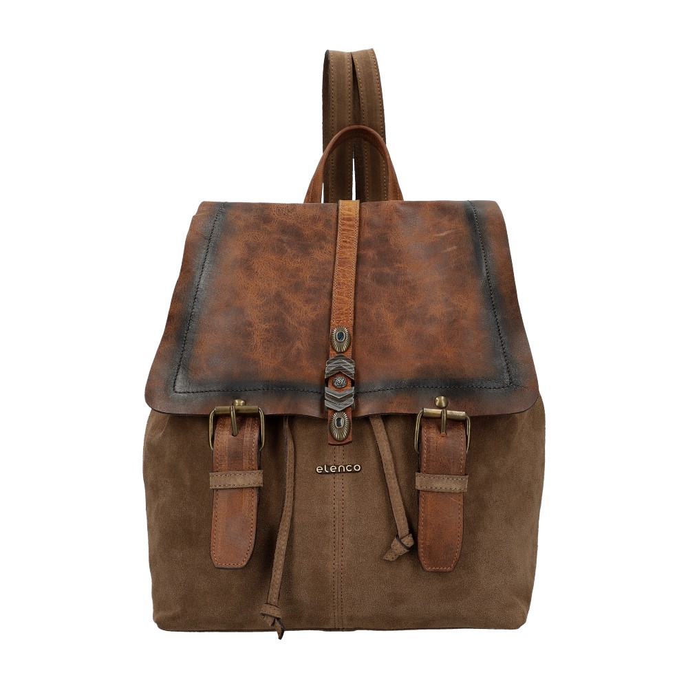 Leather backpack EL5155 219 - SacEnGros