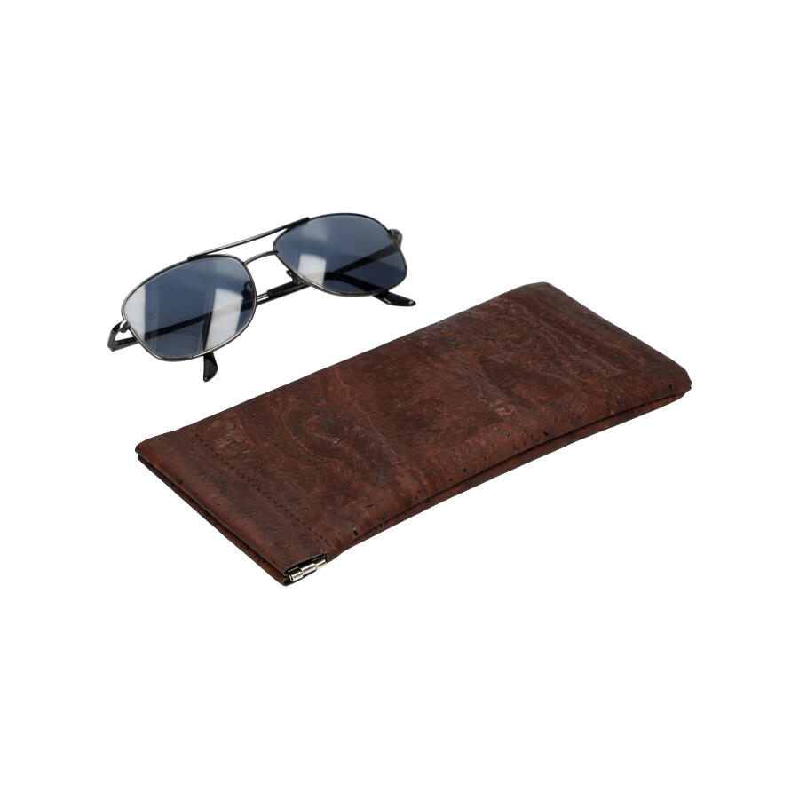 Cork eyeglass case MSPM33 COFFEE ModaServerPro