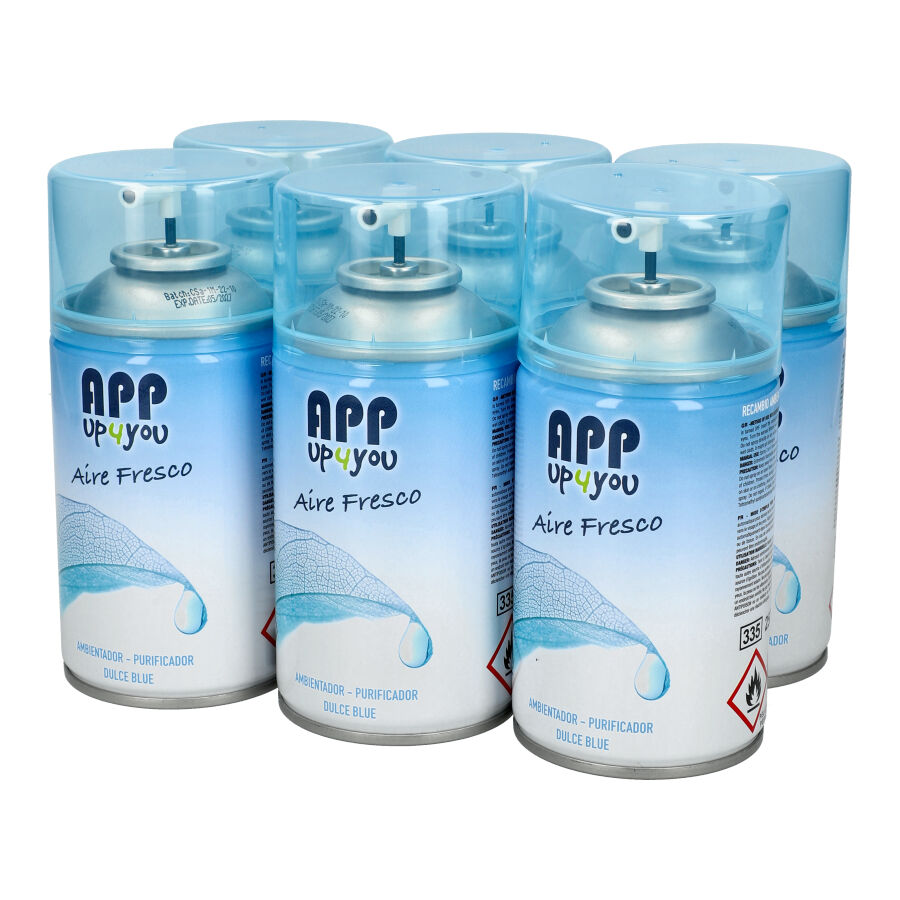 Pack 6 Pcs Spray de recarga para difusor automático - Dolce Blue - App up4you - 55316 M1 ModaServerPro