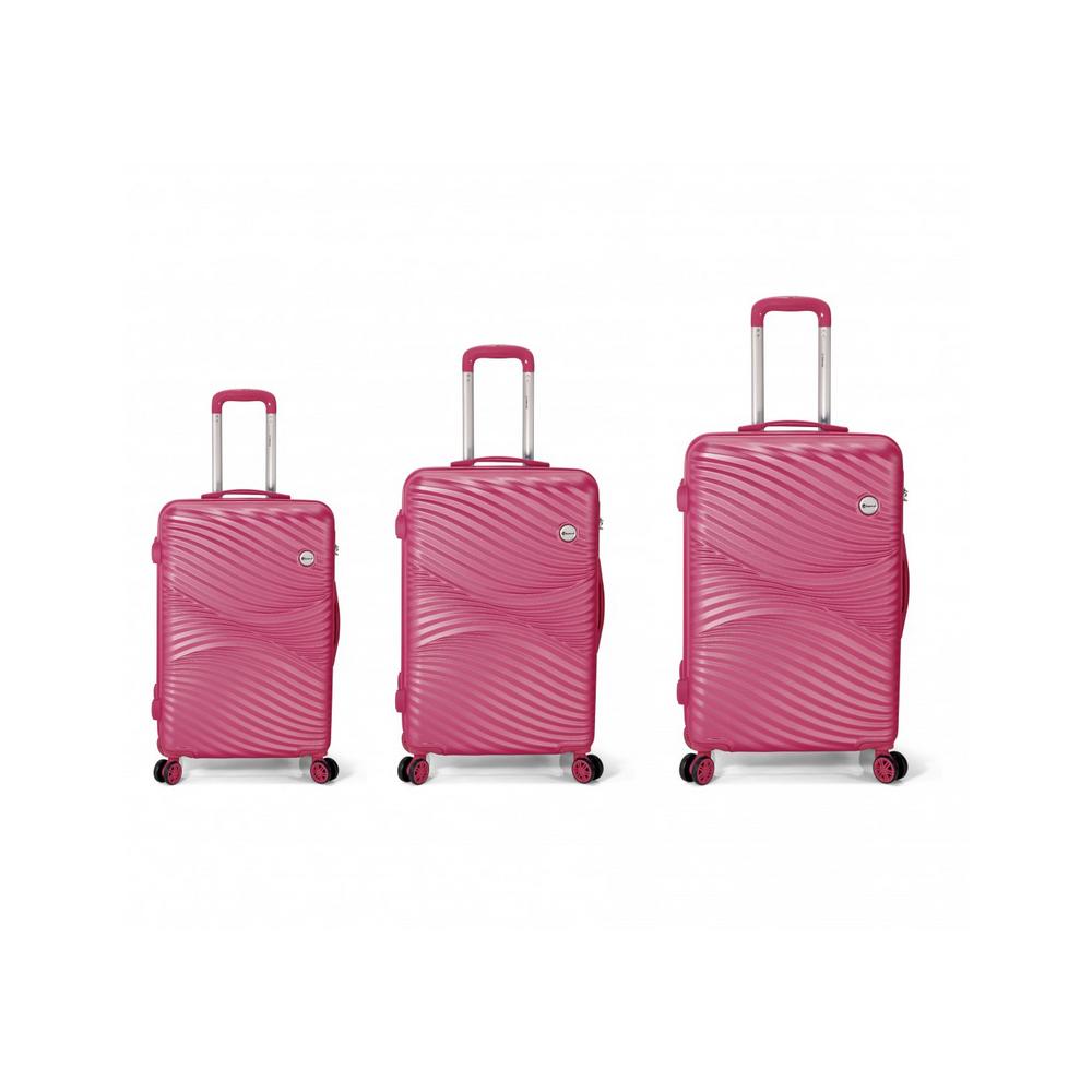 Pack 3 suitcase BZ5605 PINK ModaServerPro