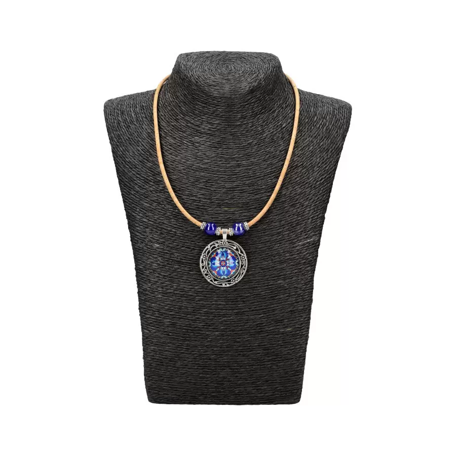 Cork necklace woman FBU090 - D BLUE - ModaServerPro