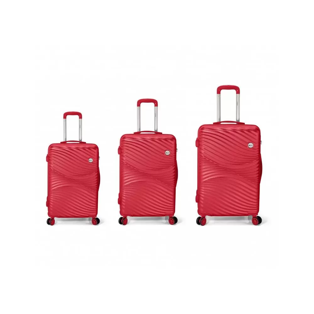Pack 3 valises BZ5605 - RED - ModaServerPro