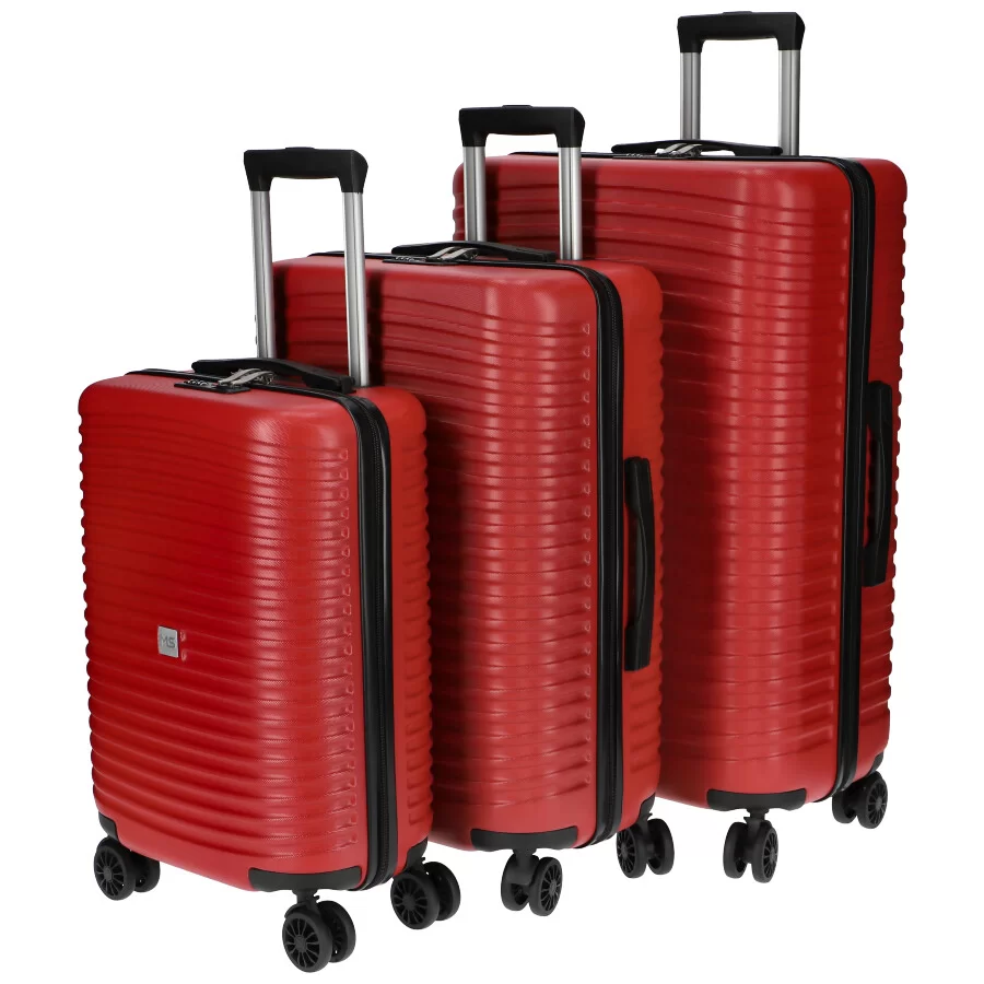 Pack 3 suitcase G738 - RED - ModaServerPro