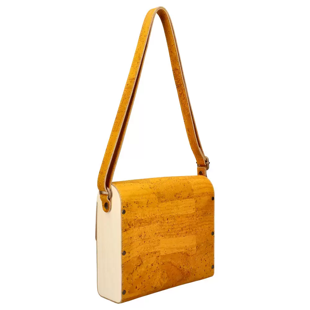 Cork and wood crossbody bag MSMAD07 - ModaServerPro