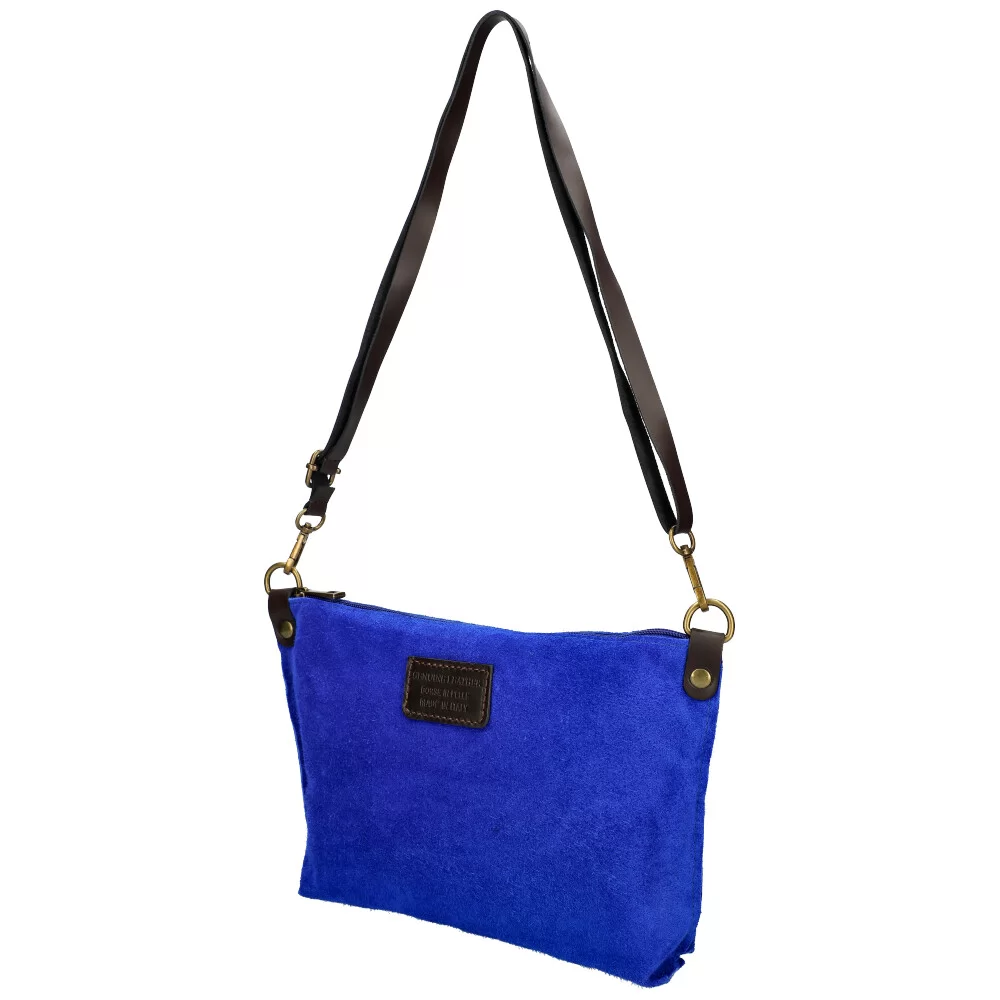 Leather crossbody bag MS01118 - BLUE - ModaServerPro