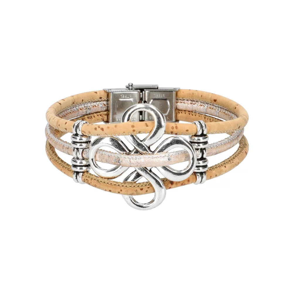 Woman cork bracelet FB400012 - WHITE - ModaServerPro