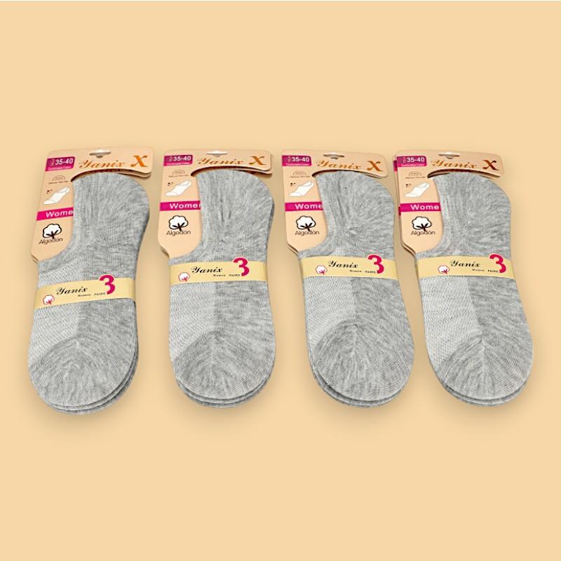 Pack 12 pairs - 35 40 - 7604 GREY ModaServerPro