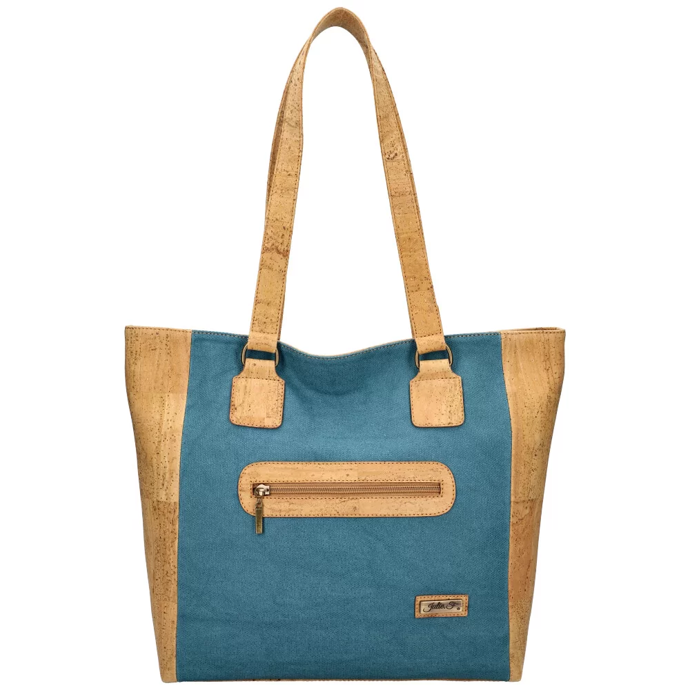 Cork handbag JF028 - BLUE - ModaServerPro