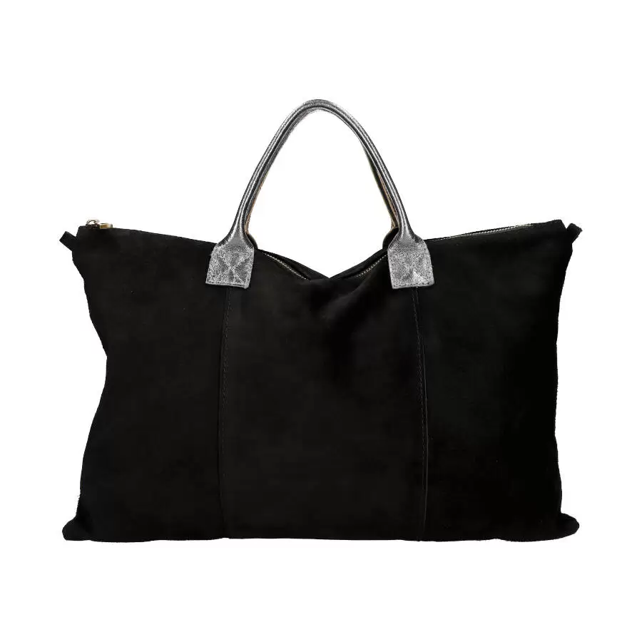 Leather handbag 0712 - BLACK - ModaServerPro