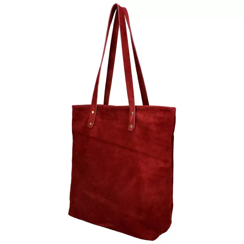 Leather handbag 01518 - BORDEAUX - ModaServerPro