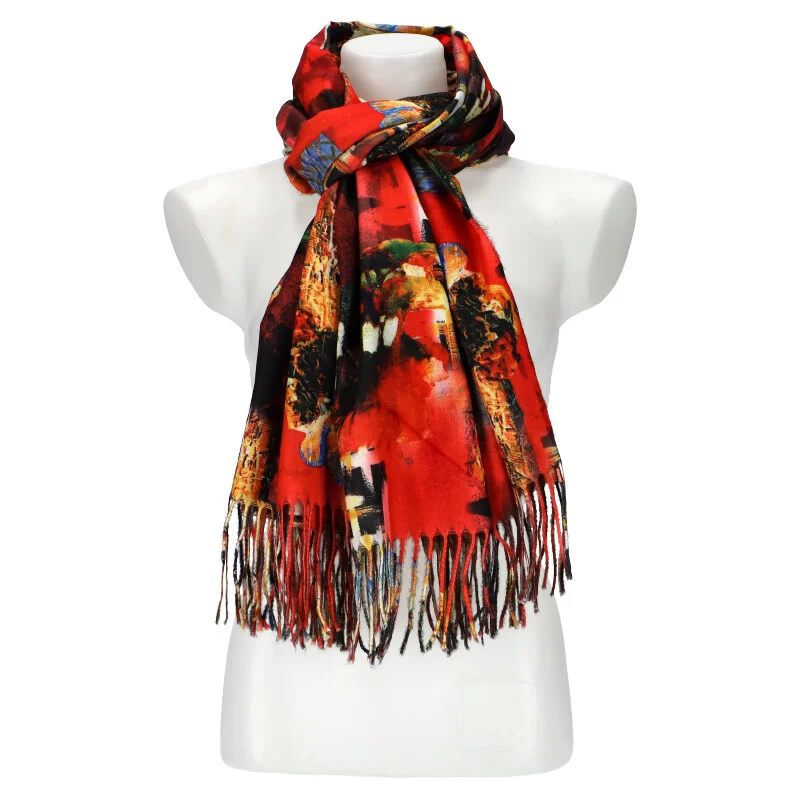 Woman winter scarf X520 - RED - ModaServerPro