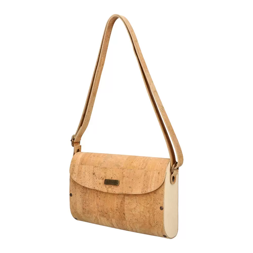 Cork and wood crossbody bag MSMAD06 - NATUREL - ModaServerPro