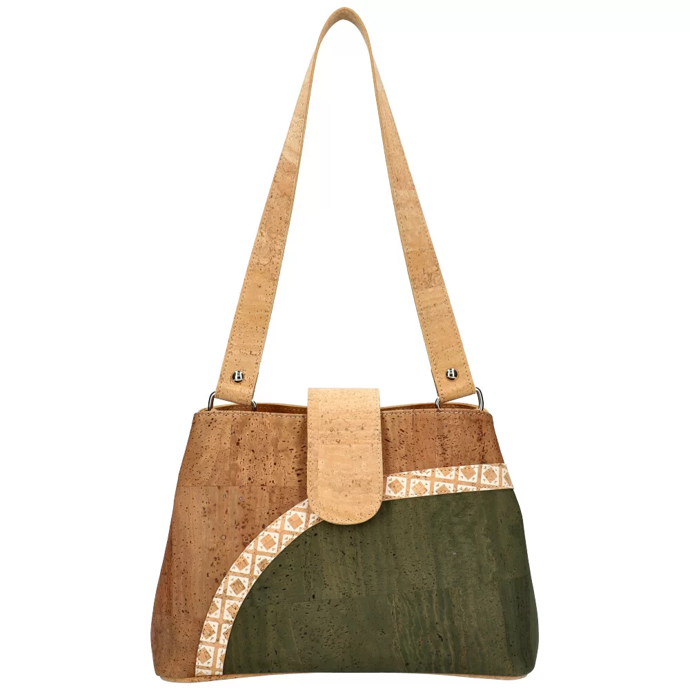 Cork handbag MSC12 - GREEN - ModaServerPro