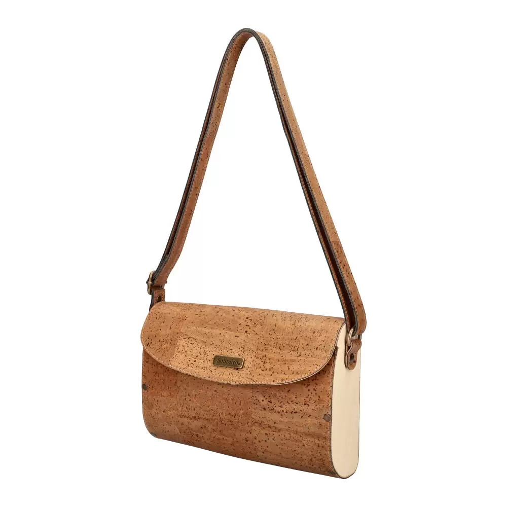 Cork and wood crossbody bag MSMAD06 - BROWN - ModaServerPro