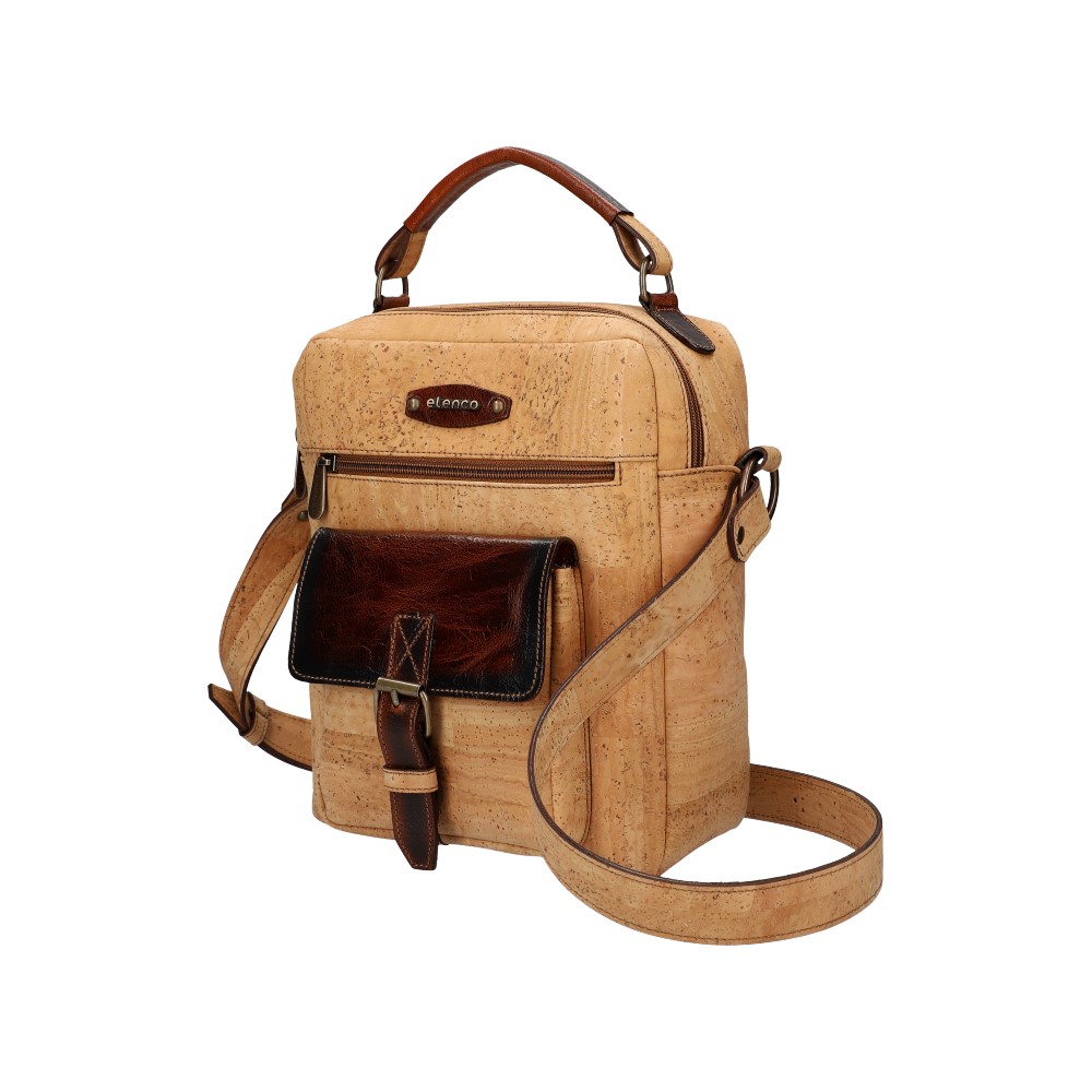 Cork and leather Crossbody bag EL005075 - ModaServerPro