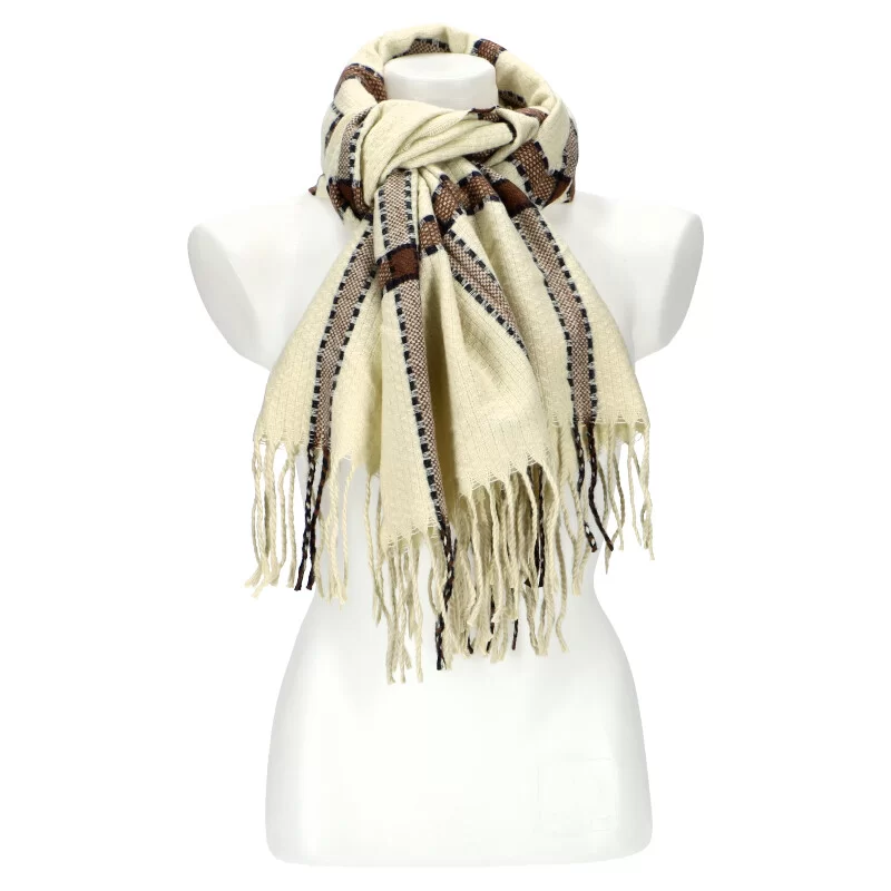 Woman winter scarf WD239 - WHITE - ModaServerPro
