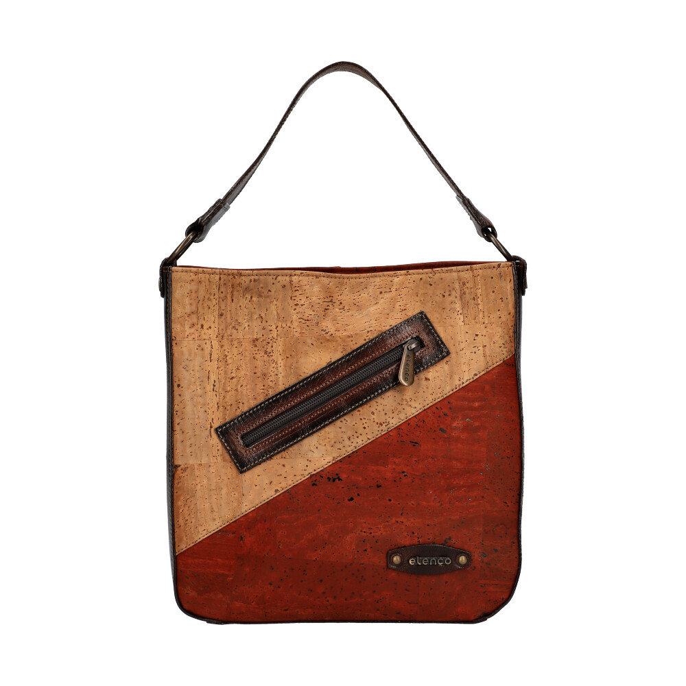 Handbag in cork and leather EL003332 - ModaServerPro