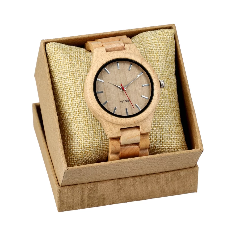 Relógio de madeira + caixa RM002 - ModaServerPro