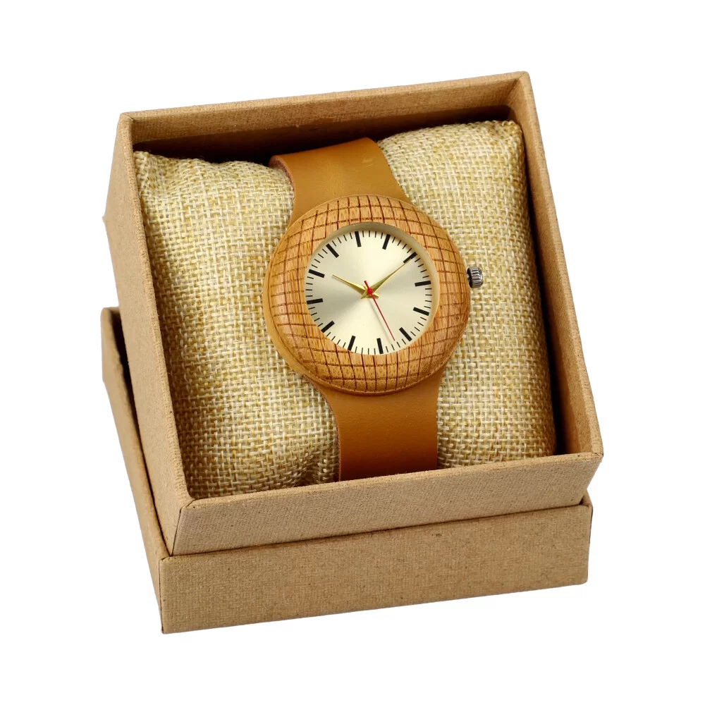 Relógio de madeira + caixa RP009 - ModaServerPro