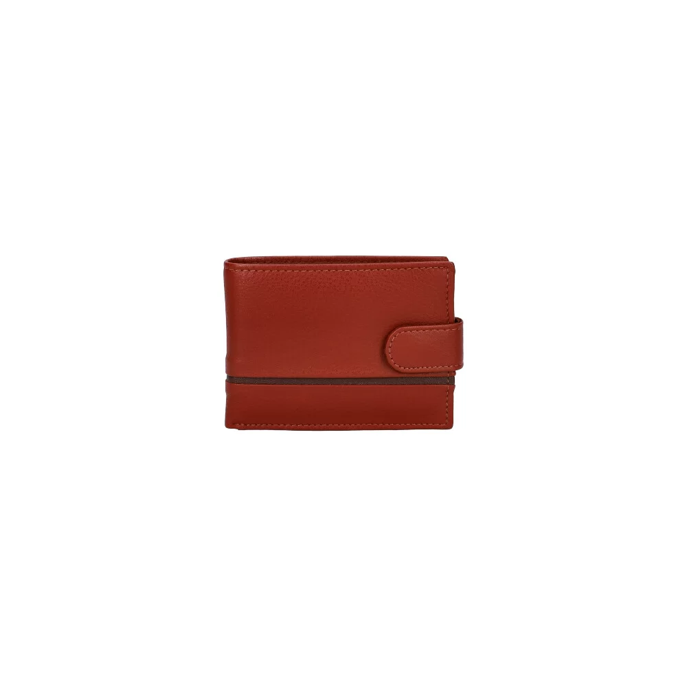 Leather wallet man 9188 - BRICK - ModaServerPro