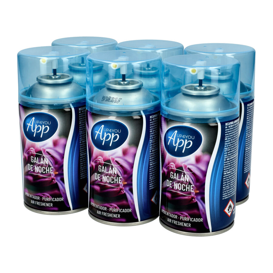 Pack 6 Pcs Spray de recarga para difusor automático - Príncipe da Noite - App up4you - 55321 M1 ModaServerPro