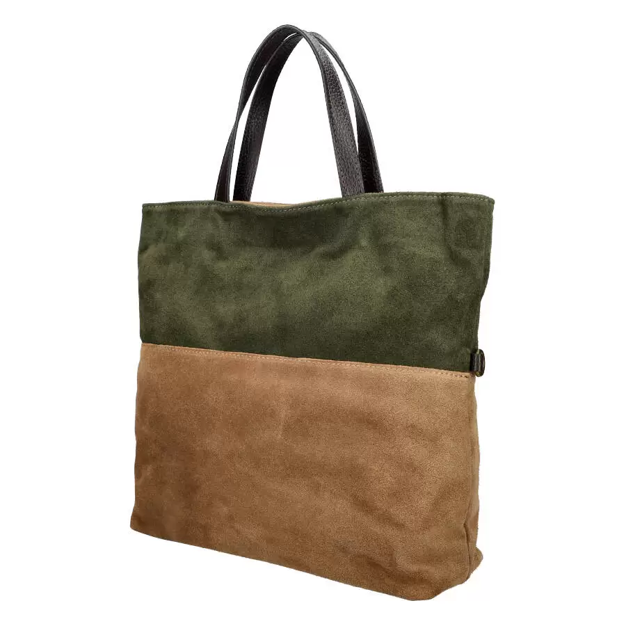 Leather handbag 01252 - GREEN - ModaServerPro