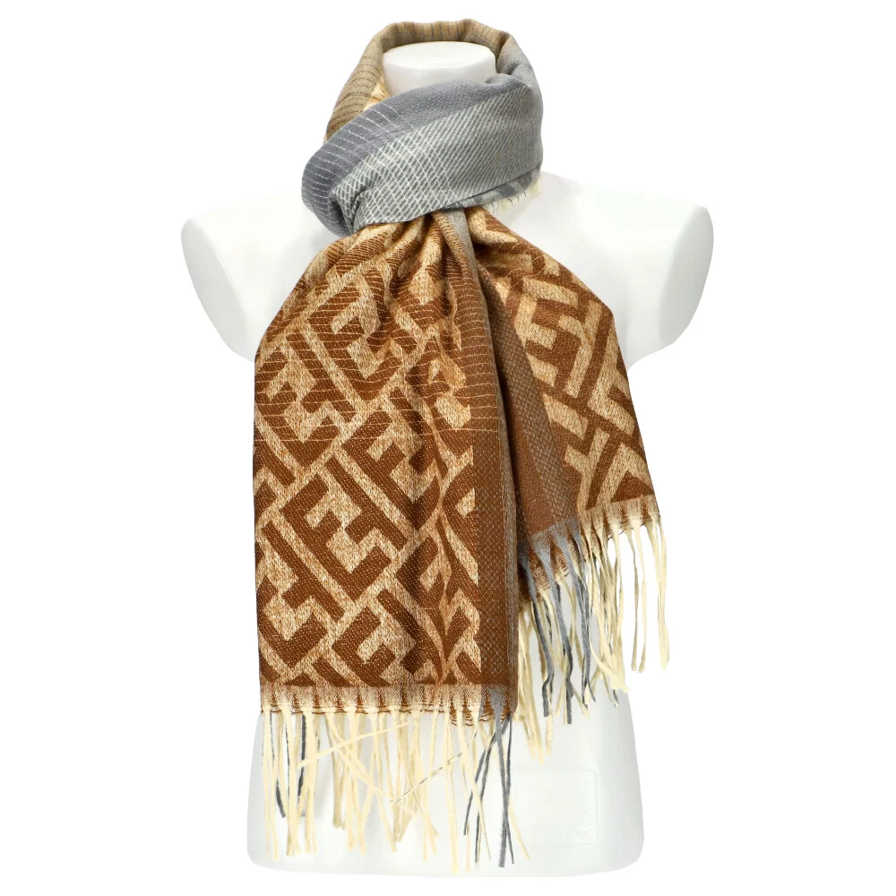 Woman winter scarf HW49080 - BROWN - ModaServerPro
