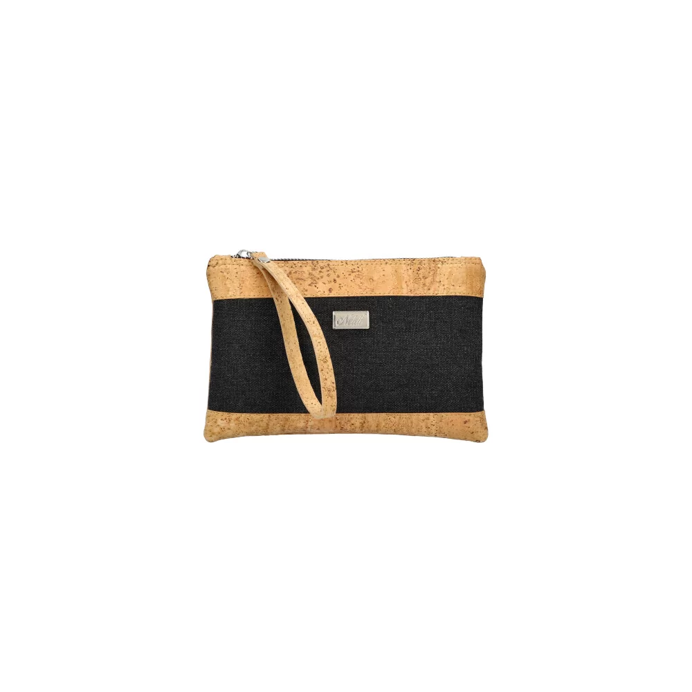 Cork clutch bag 7067 - BLACK - ModaServerPro